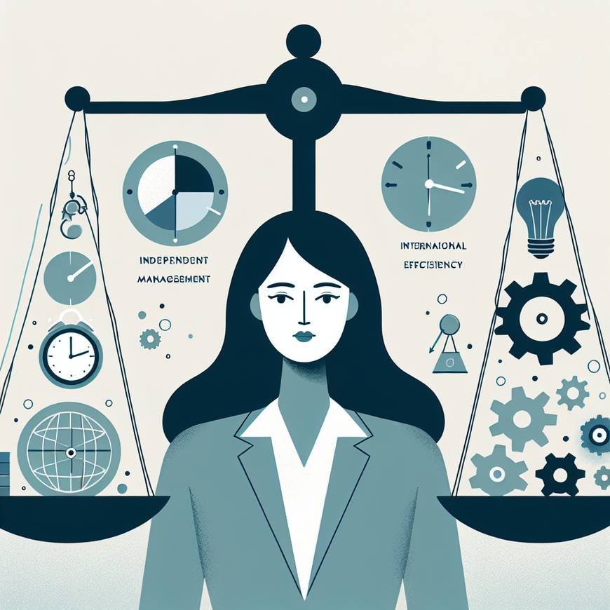 The importance of independent management 자주적 관리의 중요성
